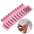 Cattle Numbered Ear Tags 1-100 Set - Medium Pink 6x7cm for Livestock - SuperSaverAU - view 2