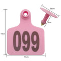 Pink Large Cattle Ear Tags 1-100 Set - 7x10cm for Livestock Identification - SuperSaverAU - view 3