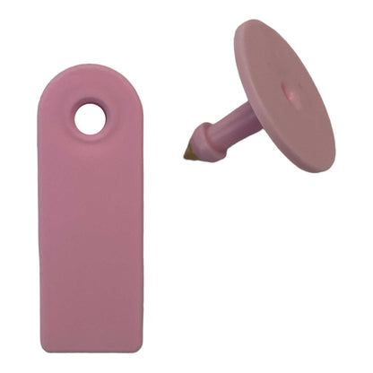 Cattle Ear Tags 100x Mini Pink 5x2cm Blank Livestock Labels for Sheep & Goats
