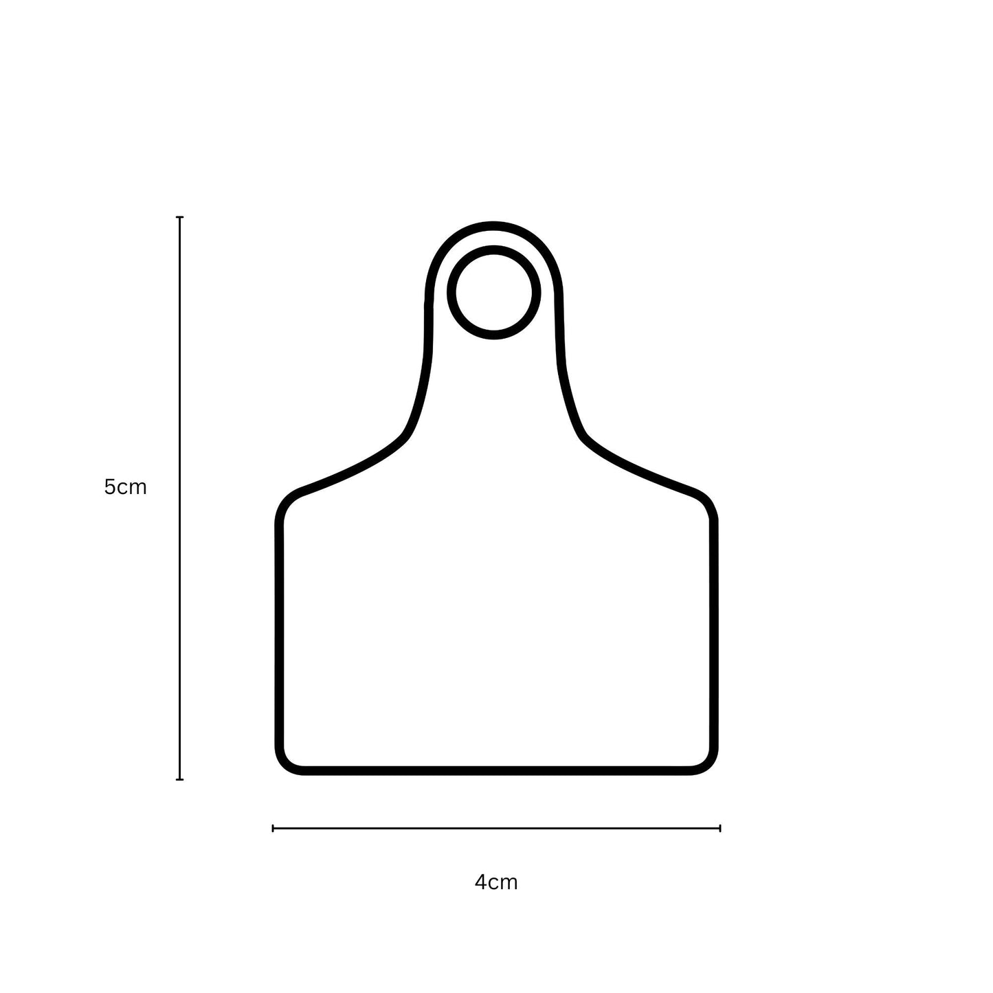 Cattle Ear Tags 100x Small Pink Blank 5x4cm for Sheep Pig Livestock