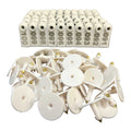 Numbered Mini Ear Tag Set 1-100 - 5x2cm White Cattle Sheep Pig Livestock - SuperSaverAU - view 1