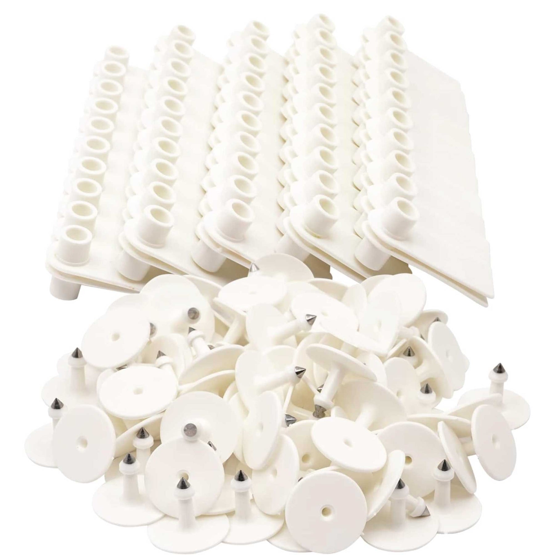 Cattle Ear Tags 100x Mini White 5x2cm Blank Labels for Livestock - SuperSaverAU - view 1