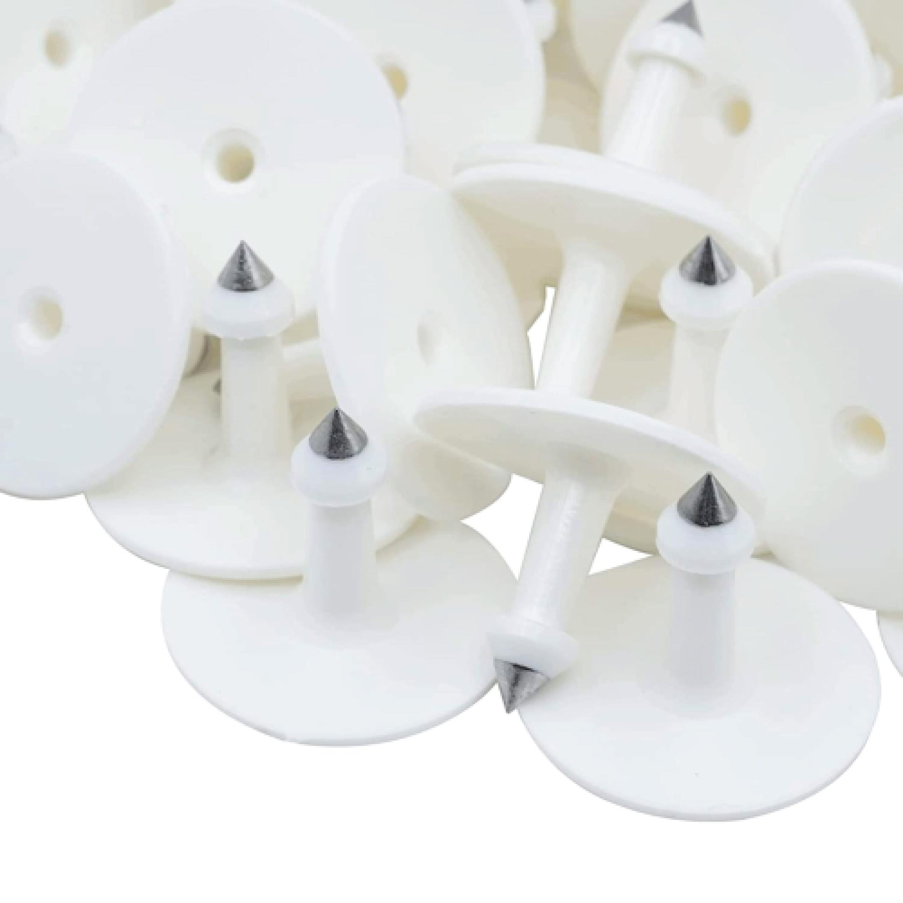 Premium White Cattle Ear Tags Small Blank Set - 100pcs, 5 x 4cm