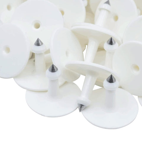 Premium White Cattle Ear Tags Small Blank Set - 100pcs, 5 x 4cm