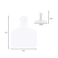 100x Medium White Cattle Ear Tags 6x7cm Blank Livestock Labels with Pin - SuperSaverAU - view 6
