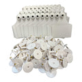 100x Large White Cattle Ear Tags 7x10cm for Livestock Management - SuperSaverAU - view 1