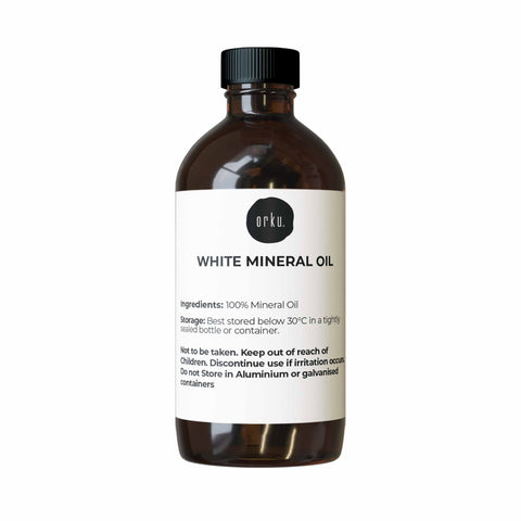 Orku 100ml White Mineral Oil - Liquid Paraffin Carrier for Skin & Hair - SuperSaverAU - view 1