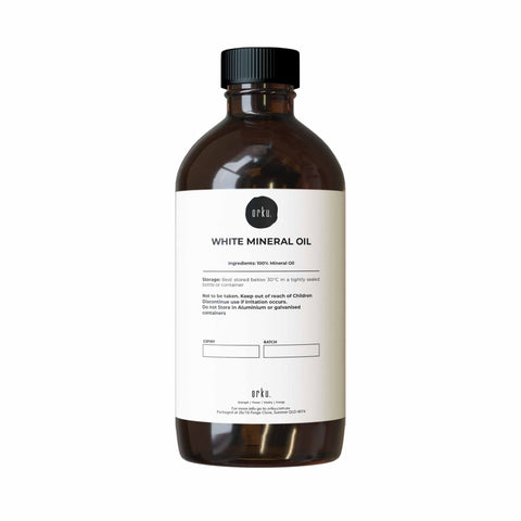 Orku 1L White Mineral Oil - Liquid Paraffin Carrier for Essential Oils, Vegan - SuperSaverAU - view 1