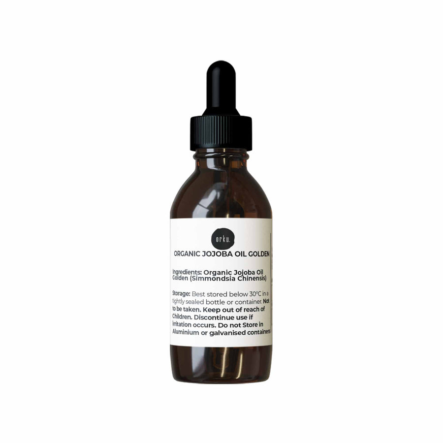 25ml Organic Jojoba Oil - Golden Pure Cold Pressed Seed For Hair Skin Nails - SuperSaverAU - view 1