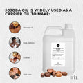 Premium Organic Golden Jojoba Oil 5L Pure Cold Pressed Carrier Oil for Skin Hair Nails