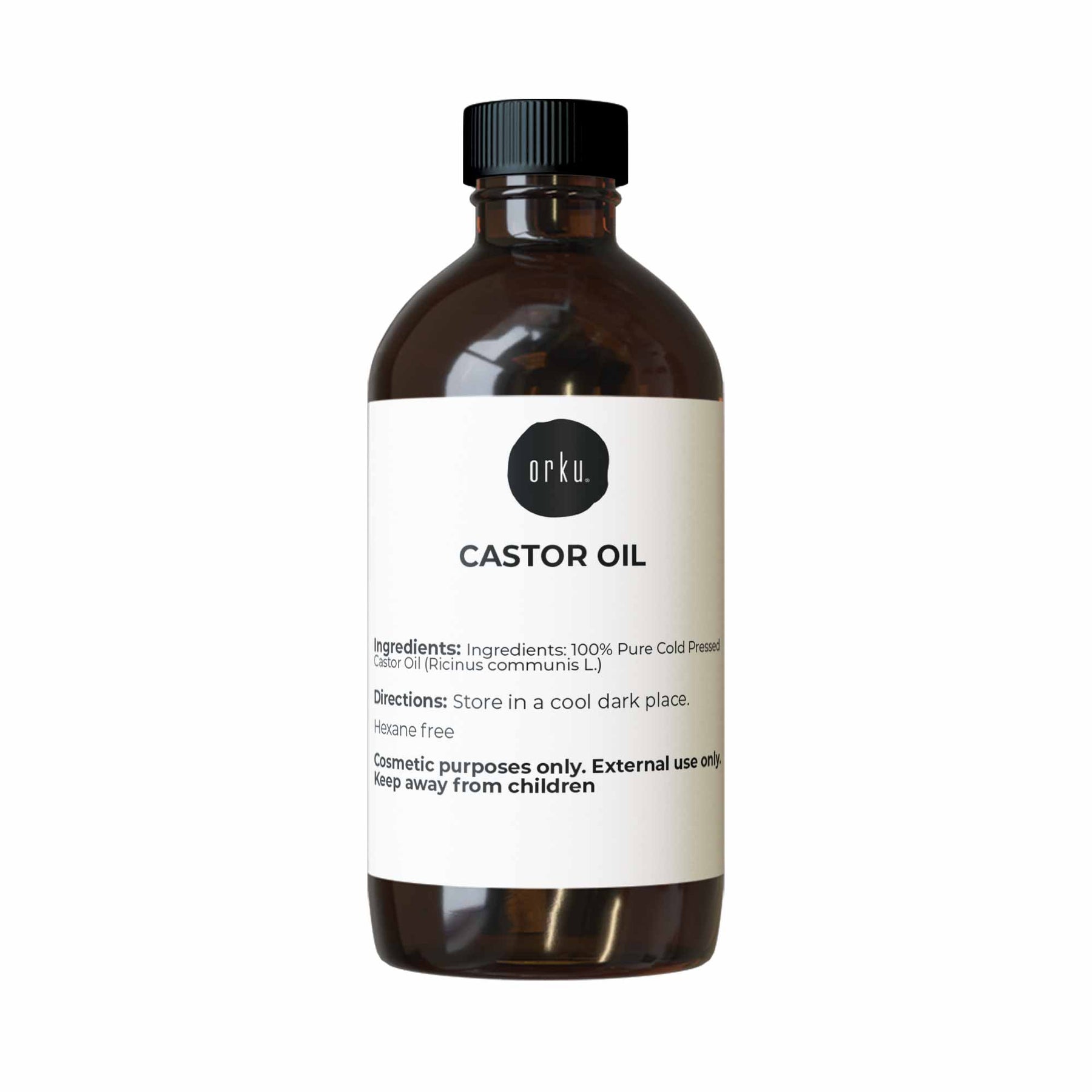 Orku 250ml Hexane-Free Cold Pressed Virgin Castor Oil - SuperSaverAU - view 1