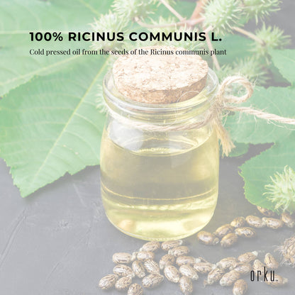 Orku 1L Castor Oil - Hexane Free Cold Virgin Pressed