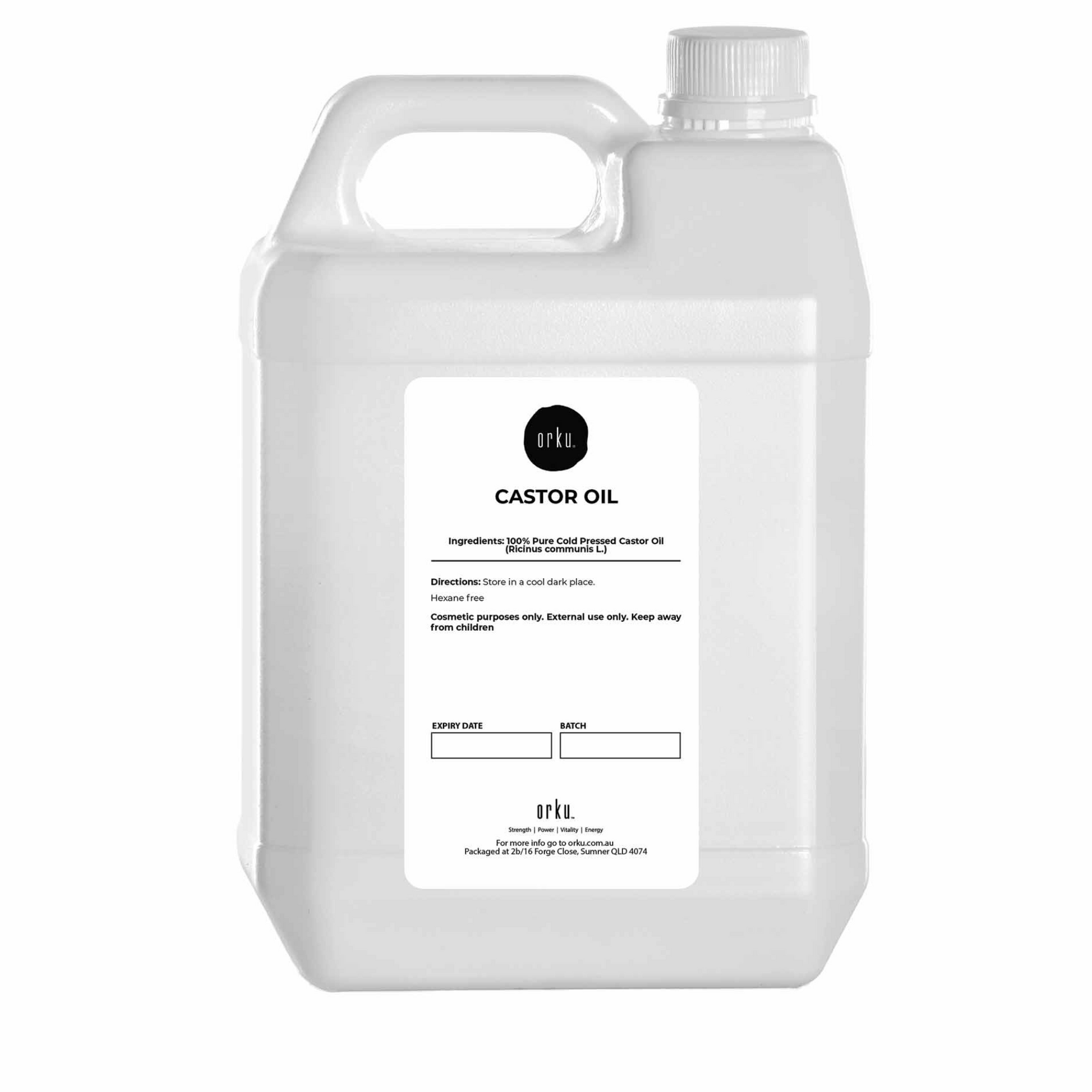 5L Castor Oil - Hexane Free Cold Pressed - SuperSaverAU - view 6
