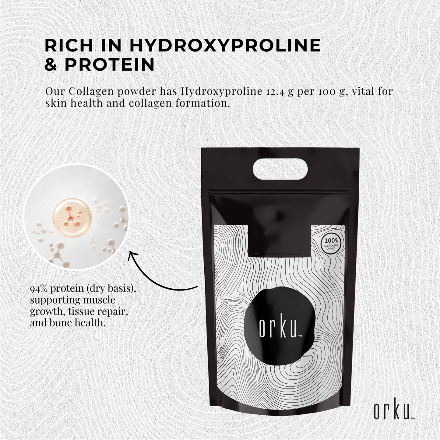 20Kg Collagen Powder - Bovine Hydrolysate Protein Peptide Supplement Unflavoured