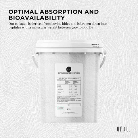 Orku Bovine Collagen Powder 600g - Hydrolysed Peptides, Dairy & Gluten Free - SuperSaverAU - view 1