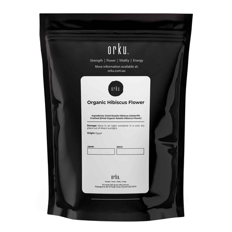 400g Organic Hibiscus Rosella Flower Crushed - Dried Herbal Tea Supplement - SuperSaverAU - view 2