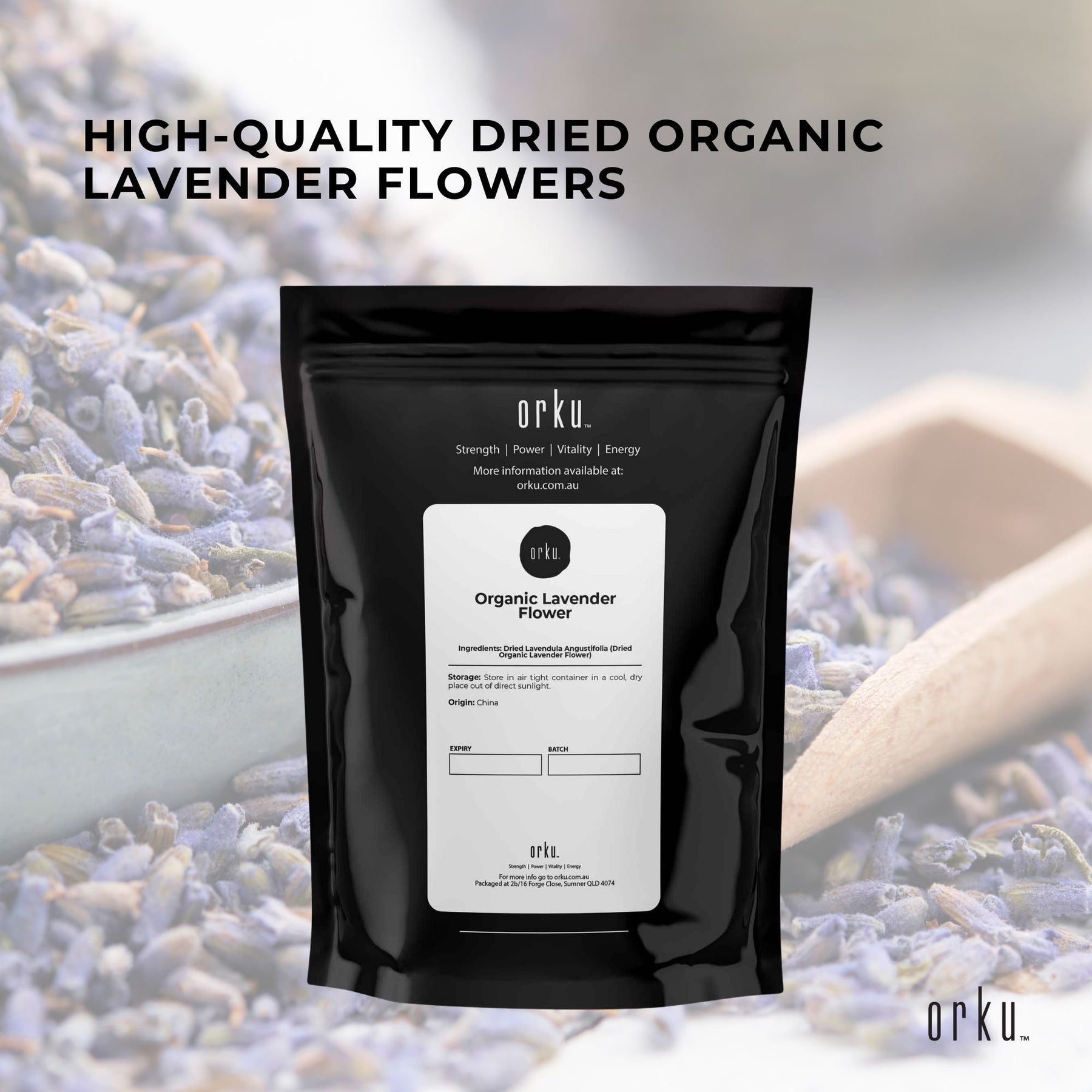 50g Organic Lavender Flower - Dried Fragrant Lavendula Angustifolia - SuperSaverAU - view 5