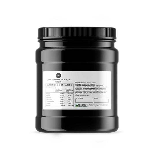 Pea Protein Isolate 400g - Vegan, Gluten-Free, Allergen-Free Supplement