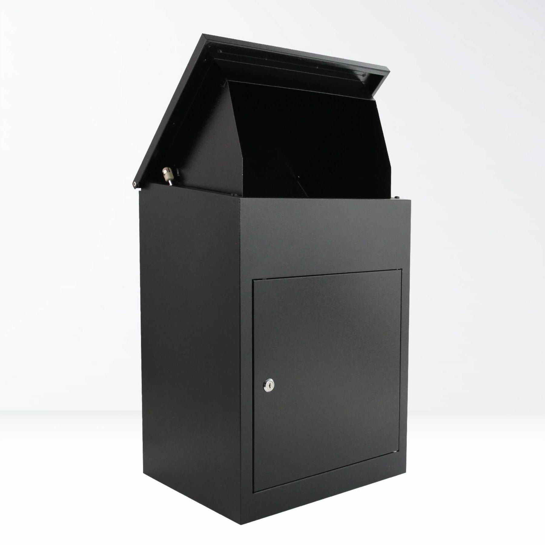 Lockable Parcel Delivery Box - Secure Mailbox, 44x35x58cm, Galvanised Steel, Weatherproof - SuperSaverAU - view 2