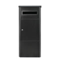 Lockable Parcel Delivery Box - Secure Home Package Locker 38x38x90cm Black - SuperSaverAU - view 3