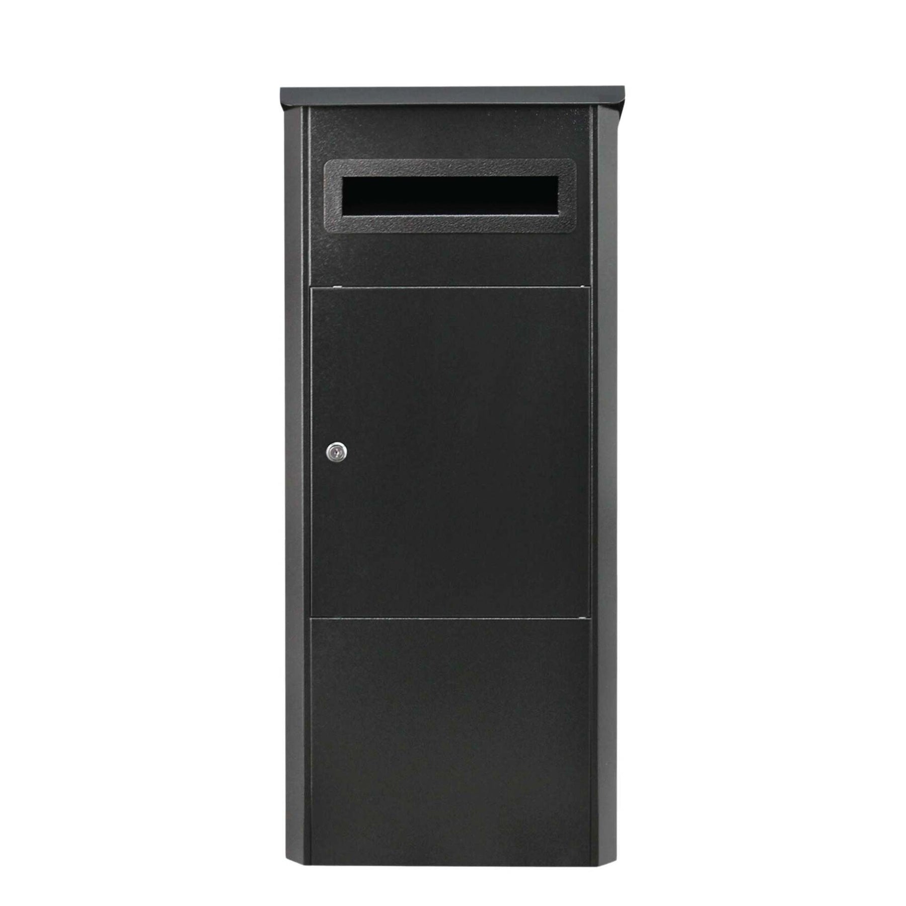 Lockable Parcel Delivery Box - Secure Home Package Locker 38x38x90cm Black - SuperSaverAU - view 3