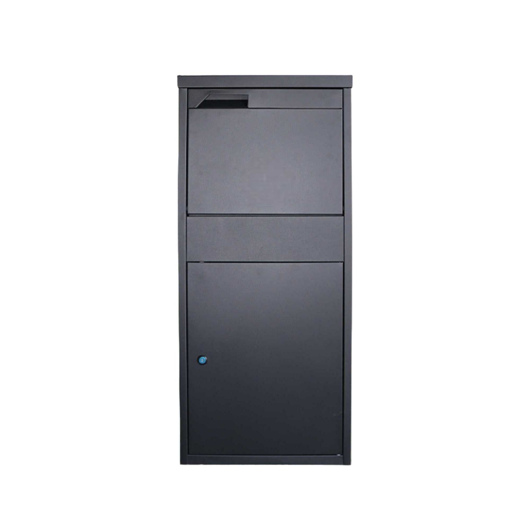 Lockable Parcel Delivery Box - Galvanised Steel, 41.5x38.5x102.5cm, Dual Access - SuperSaverAU - view 1
