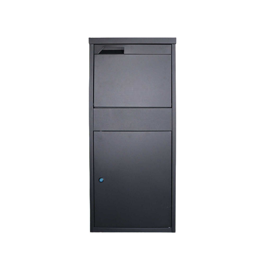 Lockable Parcel Delivery Box - Galvanised Steel, 41.5x38.5x102.5cm, Dual Access - SuperSaverAU - view 1