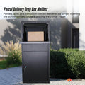 Lockable Parcel Delivery Box - Galvanised Steel, 41.5x38.5x102.5cm, Dual Access - SuperSaverAU - view 2