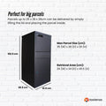 Lockable Parcel Delivery Box - Galvanised Steel, 41.5x38.5x102.5cm, Dual Access - SuperSaverAU - view 3