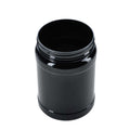 2L Wide Mouth Glossy Black Plastic Jars with Lids - 10 Pack for Proteins & Powders - SuperSaverAU - view 2