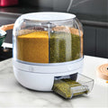 Kitchee 3Kg 6-Compartment Rotating Food Dispenser - BPA-Free Storage Container - SuperSaverAU - view 2