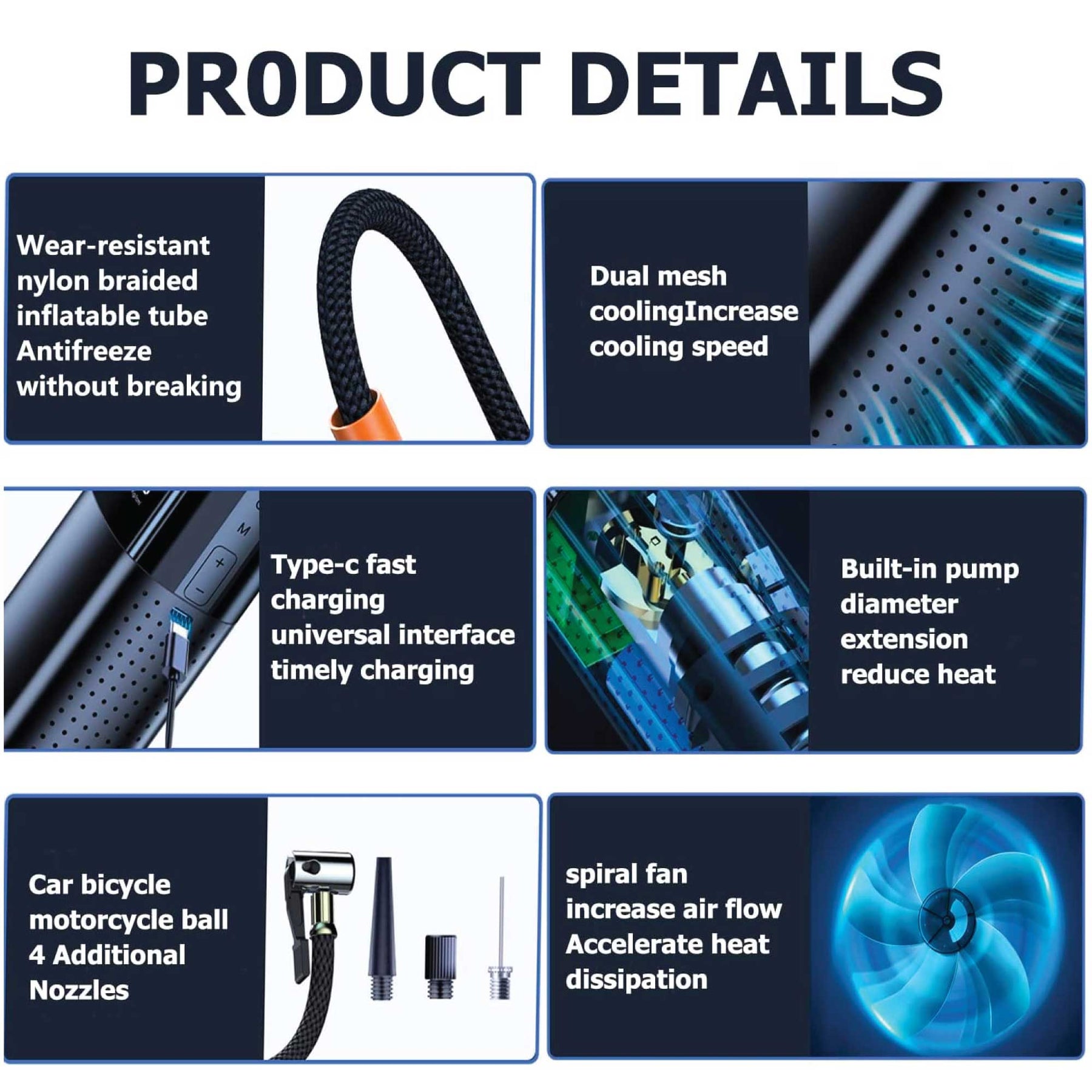 Social Hike NP46 Rechargeable Portable Tyre Inflator