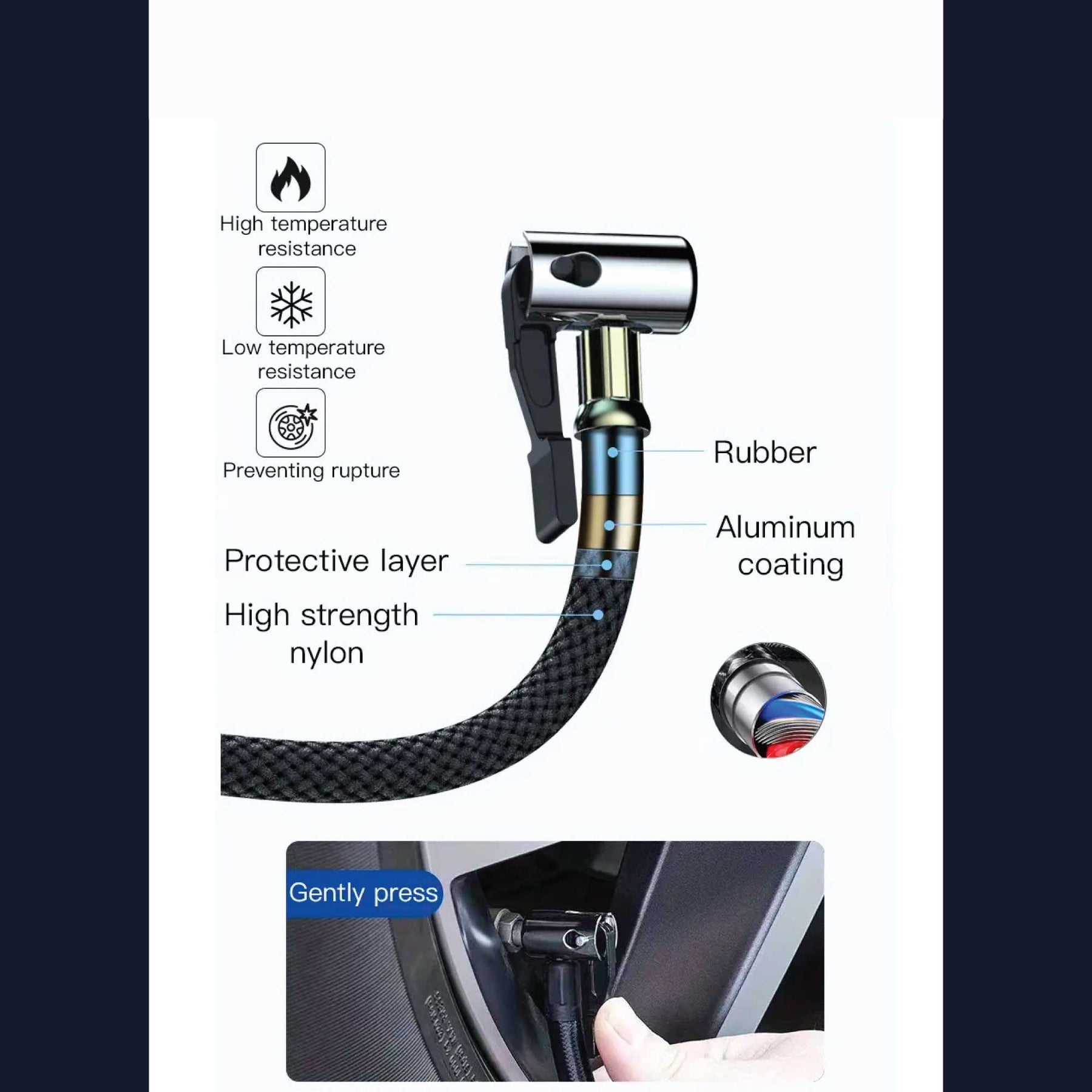 Social Hike NP46 Rechargeable Portable Tyre Inflator