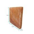 Himalayan Pink Salt Cooking Block 21 x 21 x 3cm - Square Slab Tile