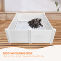 Rooster Farms PVC Whelping Box 1.15m x 1.15m x 0.48m - Safe Puppy Birthing Pen - SuperSaverAU - view 2