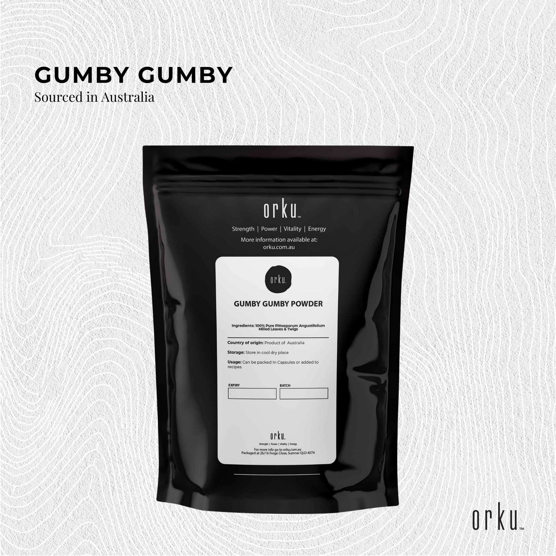 100g Gumby Gumby Pure Powder - Gumbi Aboriginal Plant Pittosporum Angustifolum - SuperSaverAU - view 2