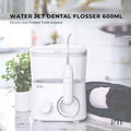 Water Jet Dental Flosser 600ml White - Electric Oral Pressure Tooth Irrigator - SuperSaverAU - view 1