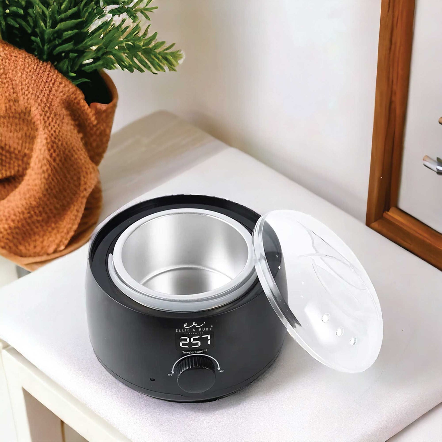 Ellie & Ruby WH-001D Black Digital Wax Warmer 500ml LED Display