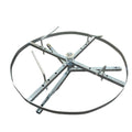 Tooleroo Wire Spinner Dispenser Reel - 1500m Capacity, Zinc Plated, Adjustable Arms - SuperSaverAU - view 1