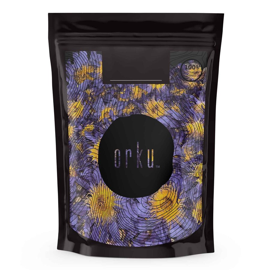Orku 10g Dried Blue Lotus Flowers - Whole Open Lily Nymphaea Caerulea - SuperSaverAU - view 1