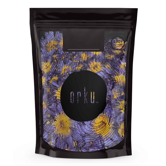 Orku 50g Dried Blue Lotus Flowers - Whole Open Lily Nymphaea Caerulea