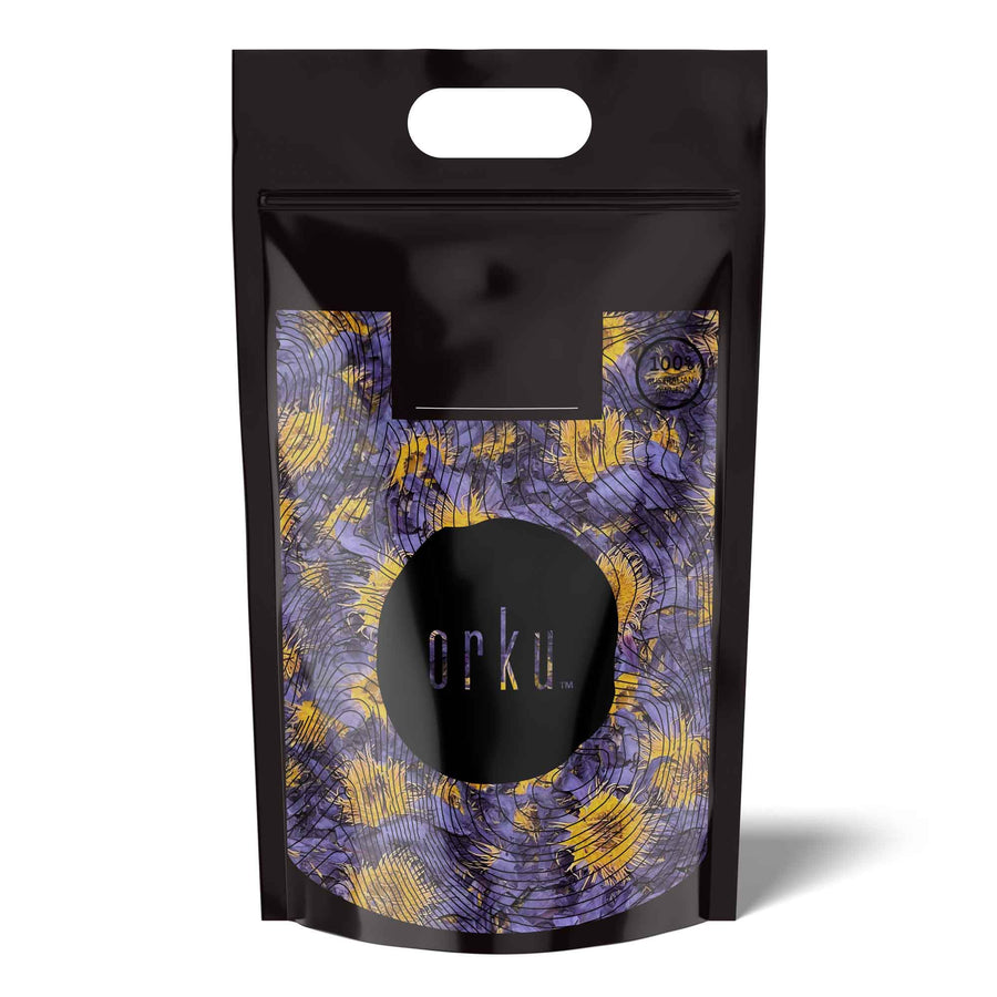 Orku 500g Dried Blue Lotus Flowers - Whole Open Lily Nymphaea Caerulea