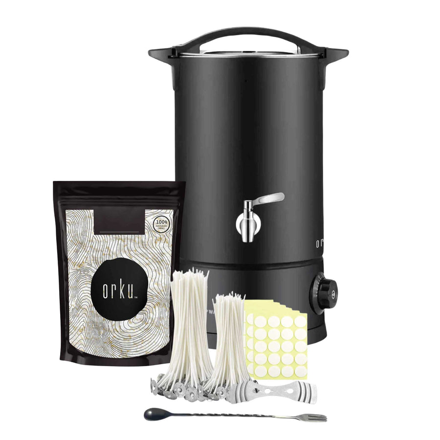 Candle Making Kit - 10L Wax Melting Heater, 400g Soy Wax Flakes, Wicks - SuperSaverAU - view 1
