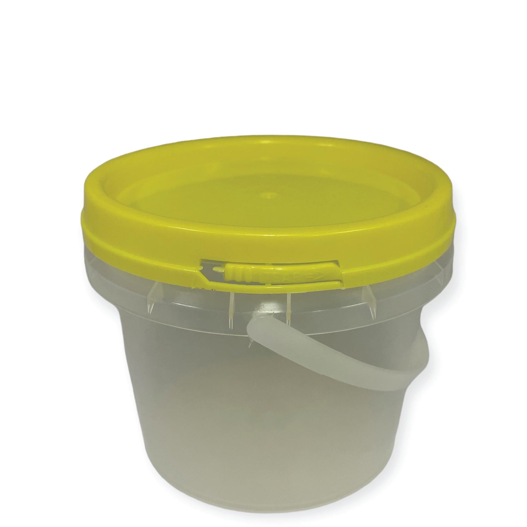 Premium Empty Honey Bucket with Tamper Evident Lid - Clear 0.8L, 100 Pack