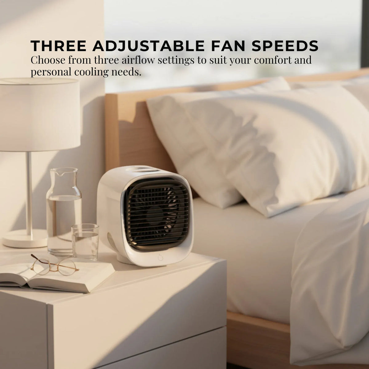 Premium USB Mini Air Purifier and Portable Desktop Cooling Fan 300ml