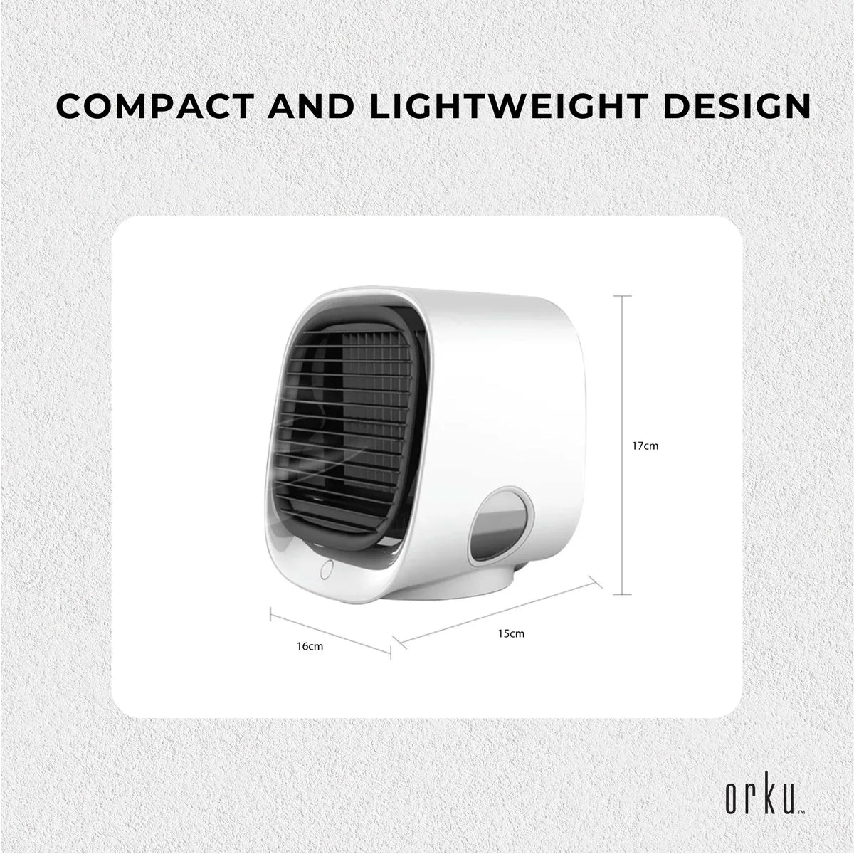 Premium USB Mini Air Purifier and Portable Desktop Cooling Fan 300ml