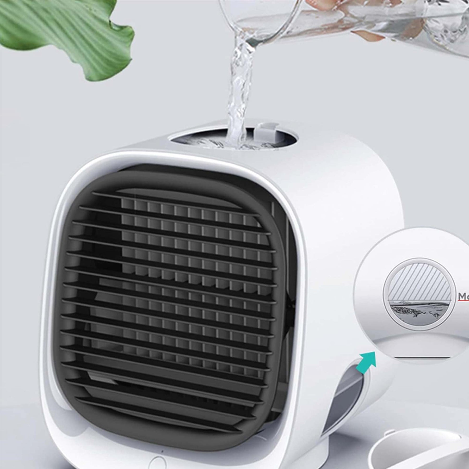 Premium USB Mini Air Purifier and Portable Desktop Cooling Fan 300ml