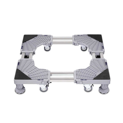 Adjustable Appliance Base Stand - Lock Wheel Trolley For Washing Machine Fridge
