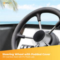 14" Boat Steering Wheel - Stainless Steel, 5 Spoke, Ergonomic Grip, Knob - SuperSaverAU - view 3