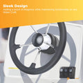 14" Boat Steering Wheel - Stainless Steel, 5 Spoke, Ergonomic Grip, Knob - SuperSaverAU - view 4